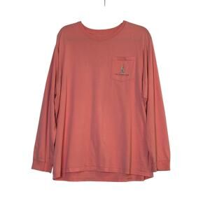 Southern Tide pink graphic long sleeves t shirt size XL